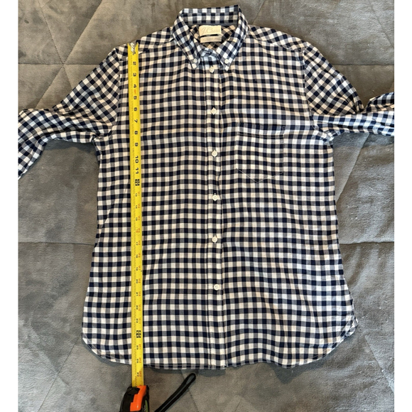J.Crew Re-Imagined Women's Button Down Shirt Black White Plaid Long Sleeve Sz 8 - Picture 5 of 11
